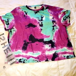 Shein women's tie-dyed t-shirt